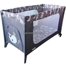 Манеж ME 1016 SAFE Pineapple Gray, серый